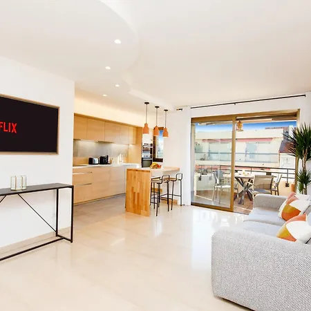 Citybeach Soha- Rue D'antibes - 2 Bdr 2 Bthr 1 Toil - Clim Terrace Parking Elevator Apartment